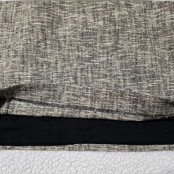 ✨️4/$20. Anne Taylor LOFT Nwot Petite A Line Skirt Lined Tweed Beige Black Women - Picture 9 of 13